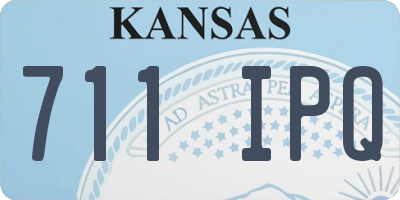 KS license plate 711IPQ