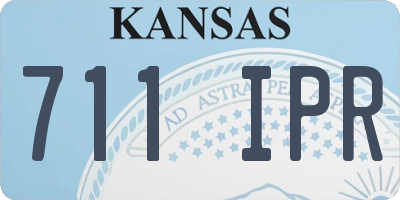 KS license plate 711IPR