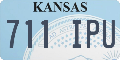KS license plate 711IPU