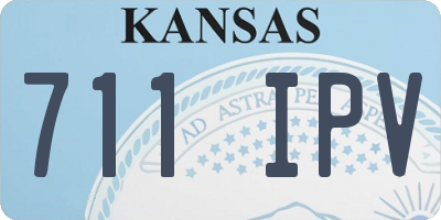 KS license plate 711IPV