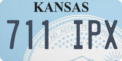 KS license plate 711IPX