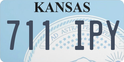 KS license plate 711IPY