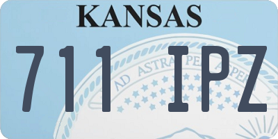 KS license plate 711IPZ