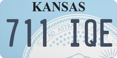 KS license plate 711IQE