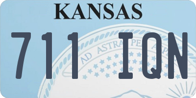 KS license plate 711IQN