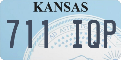KS license plate 711IQP