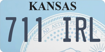 KS license plate 711IRL