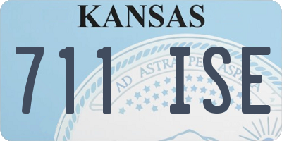 KS license plate 711ISE