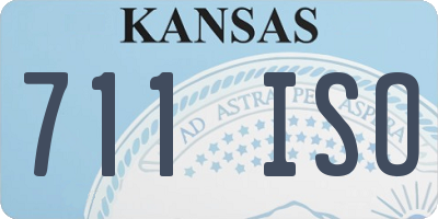 KS license plate 711ISO