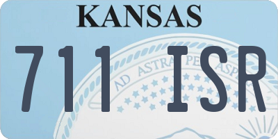 KS license plate 711ISR