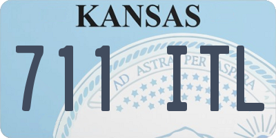 KS license plate 711ITL