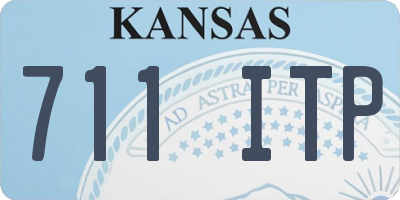 KS license plate 711ITP