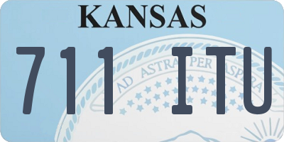 KS license plate 711ITU