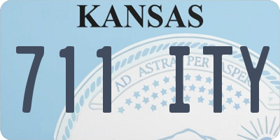 KS license plate 711ITY