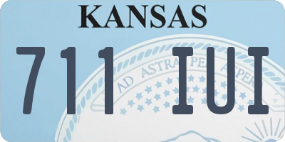 KS license plate 711IUI