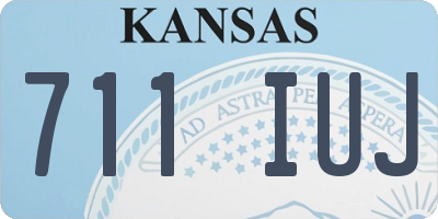 KS license plate 711IUJ