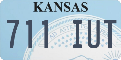 KS license plate 711IUT