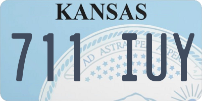 KS license plate 711IUY