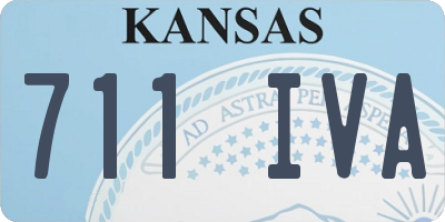 KS license plate 711IVA