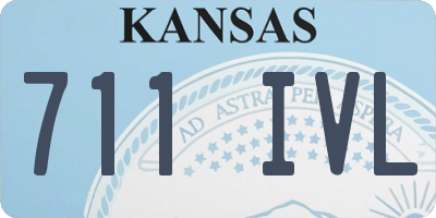 KS license plate 711IVL