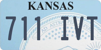 KS license plate 711IVT