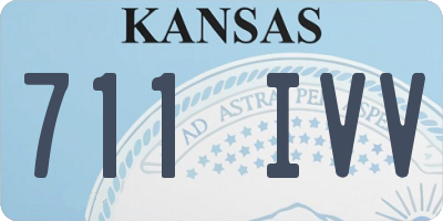 KS license plate 711IVV