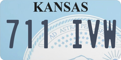 KS license plate 711IVW
