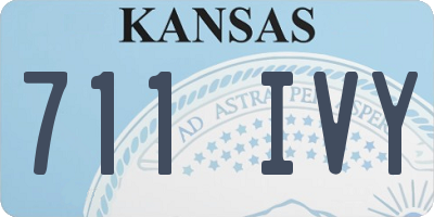 KS license plate 711IVY