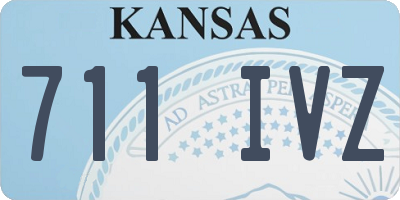 KS license plate 711IVZ