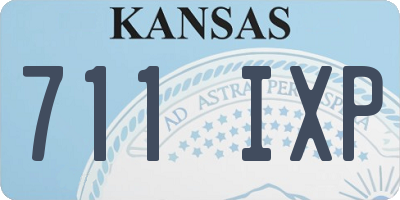 KS license plate 711IXP