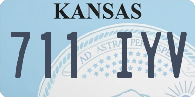 KS license plate 711IYV