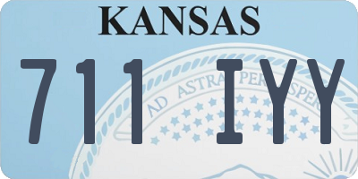 KS license plate 711IYY