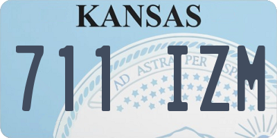 KS license plate 711IZM