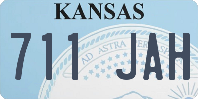 KS license plate 711JAH