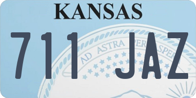 KS license plate 711JAZ