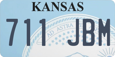 KS license plate 711JBM