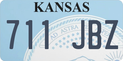 KS license plate 711JBZ