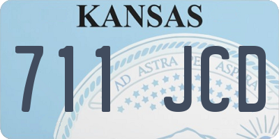 KS license plate 711JCD