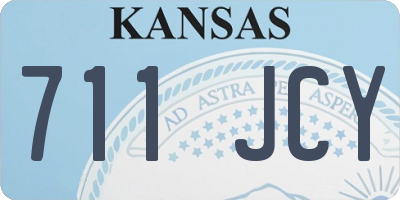 KS license plate 711JCY