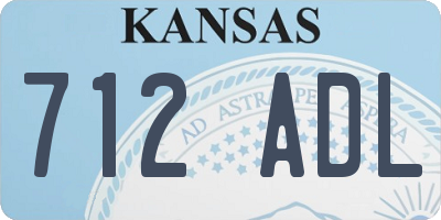 KS license plate 712ADL