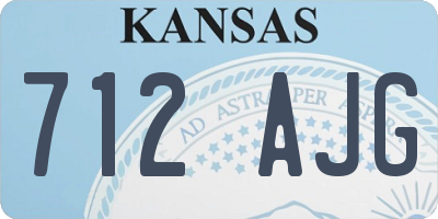 KS license plate 712AJG