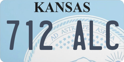 KS license plate 712ALC