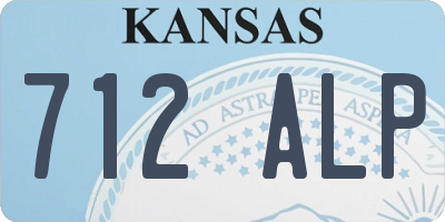 KS license plate 712ALP