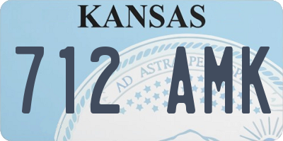 KS license plate 712AMK