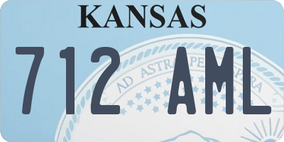 KS license plate 712AML