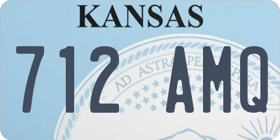 KS license plate 712AMQ