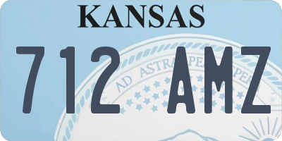 KS license plate 712AMZ