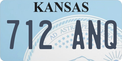 KS license plate 712ANQ