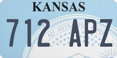 KS license plate 712APZ