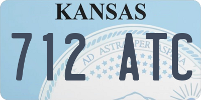 KS license plate 712ATC
